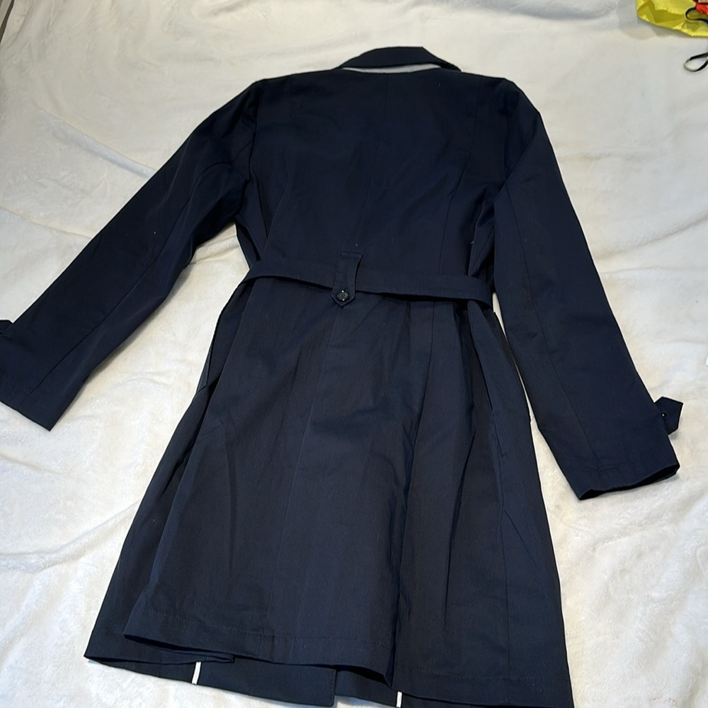 Navy Blue Trench Coat - image 2
